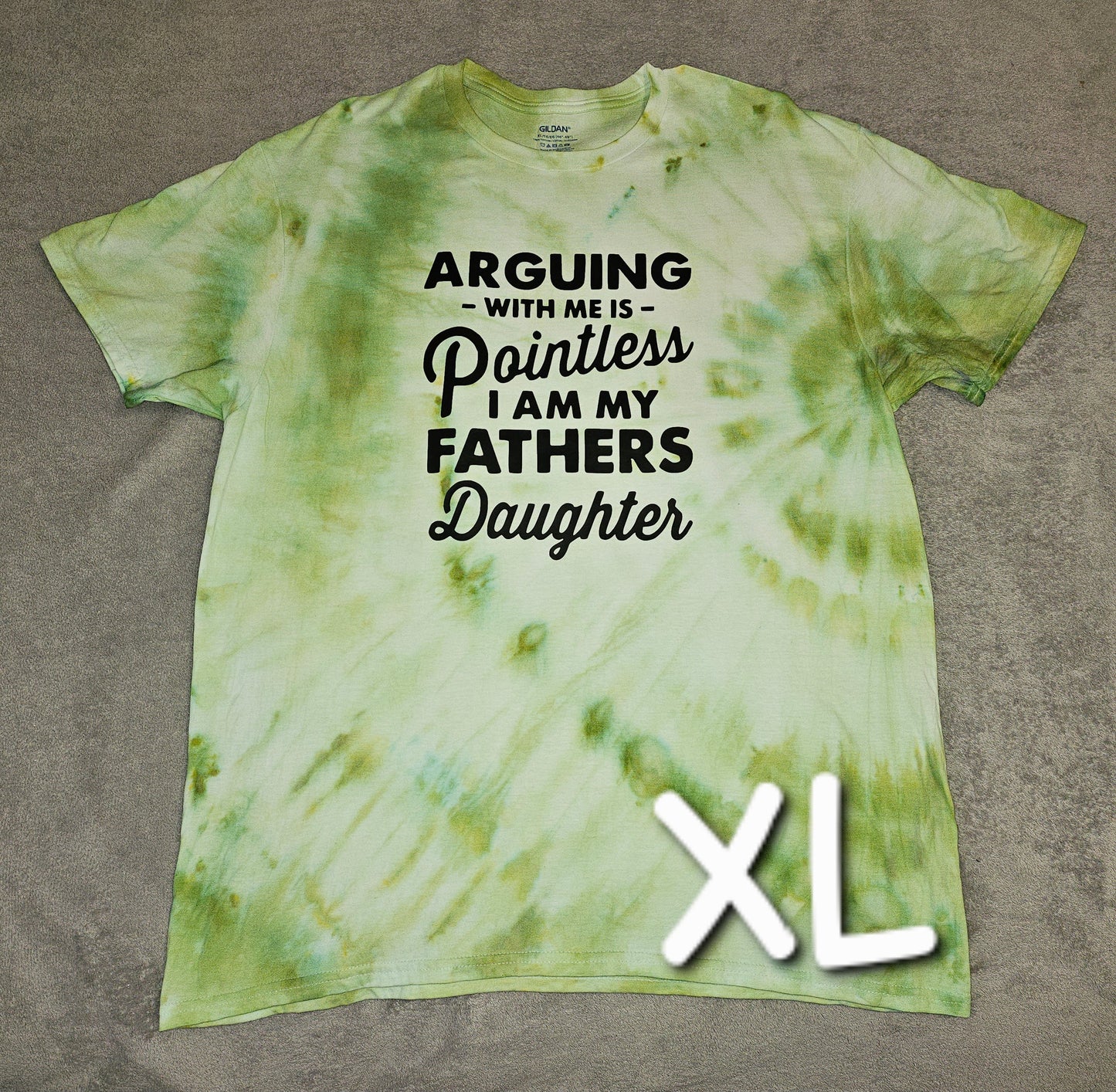 XL tie dye shirts with vinyl