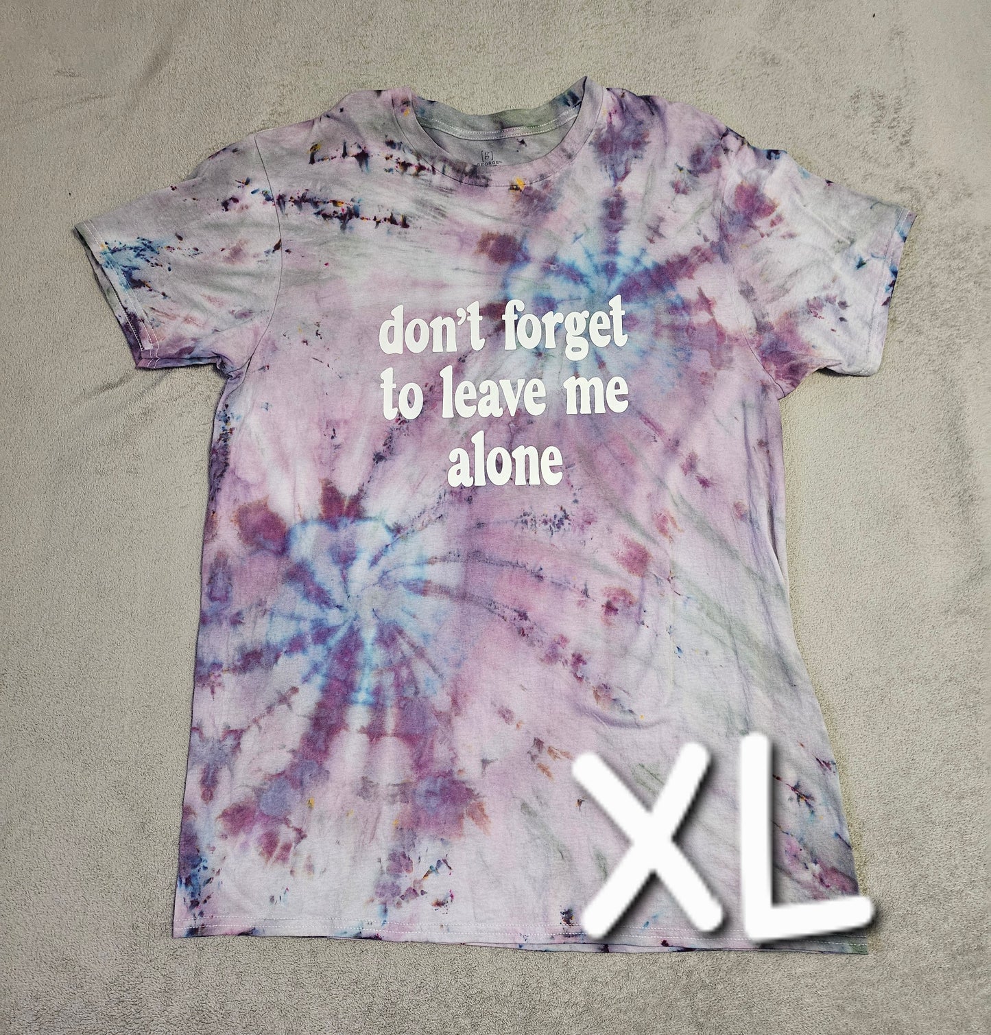 XL tie dye shirts with vinyl