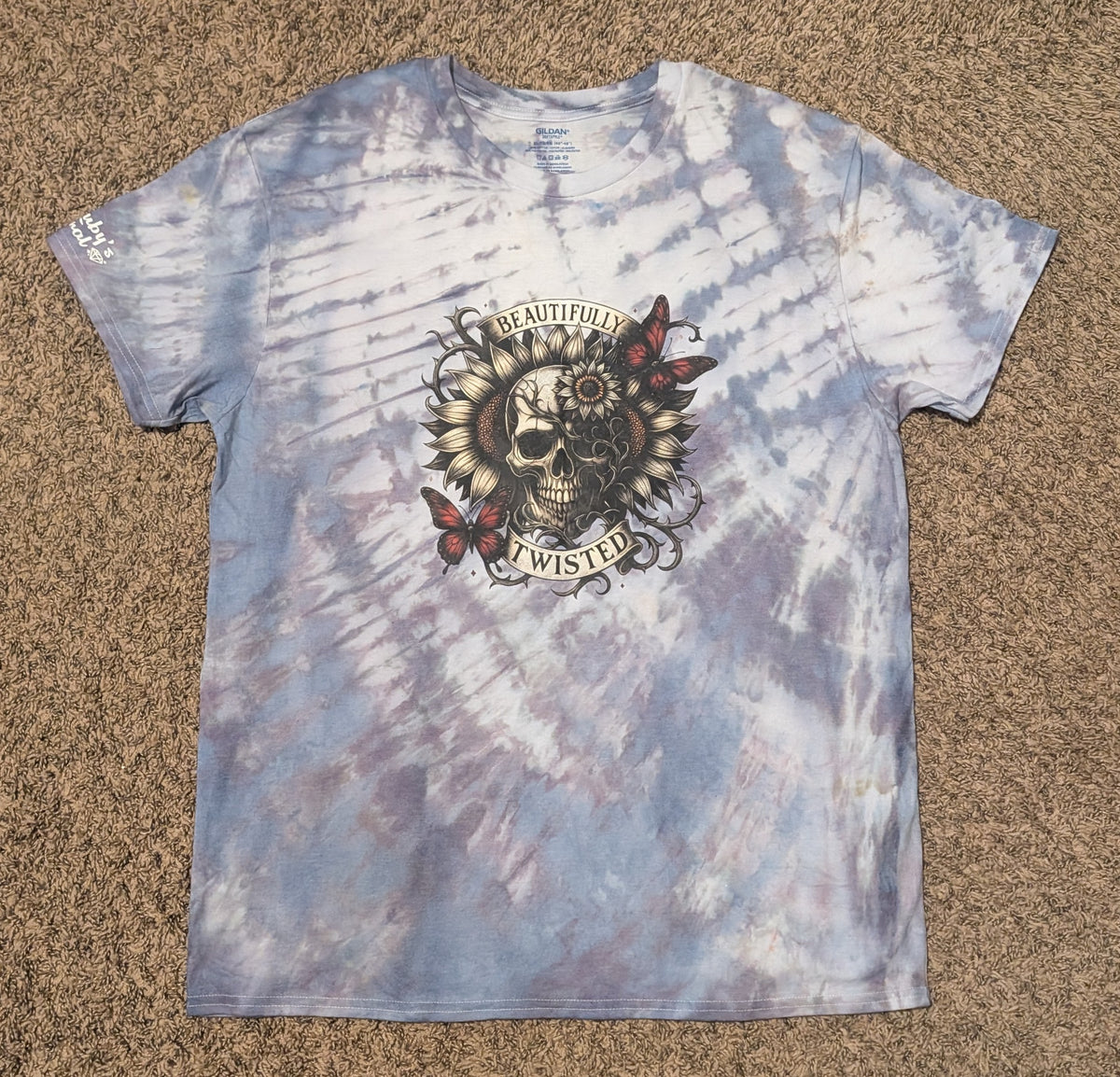 XL tie dye shirts with vinyl